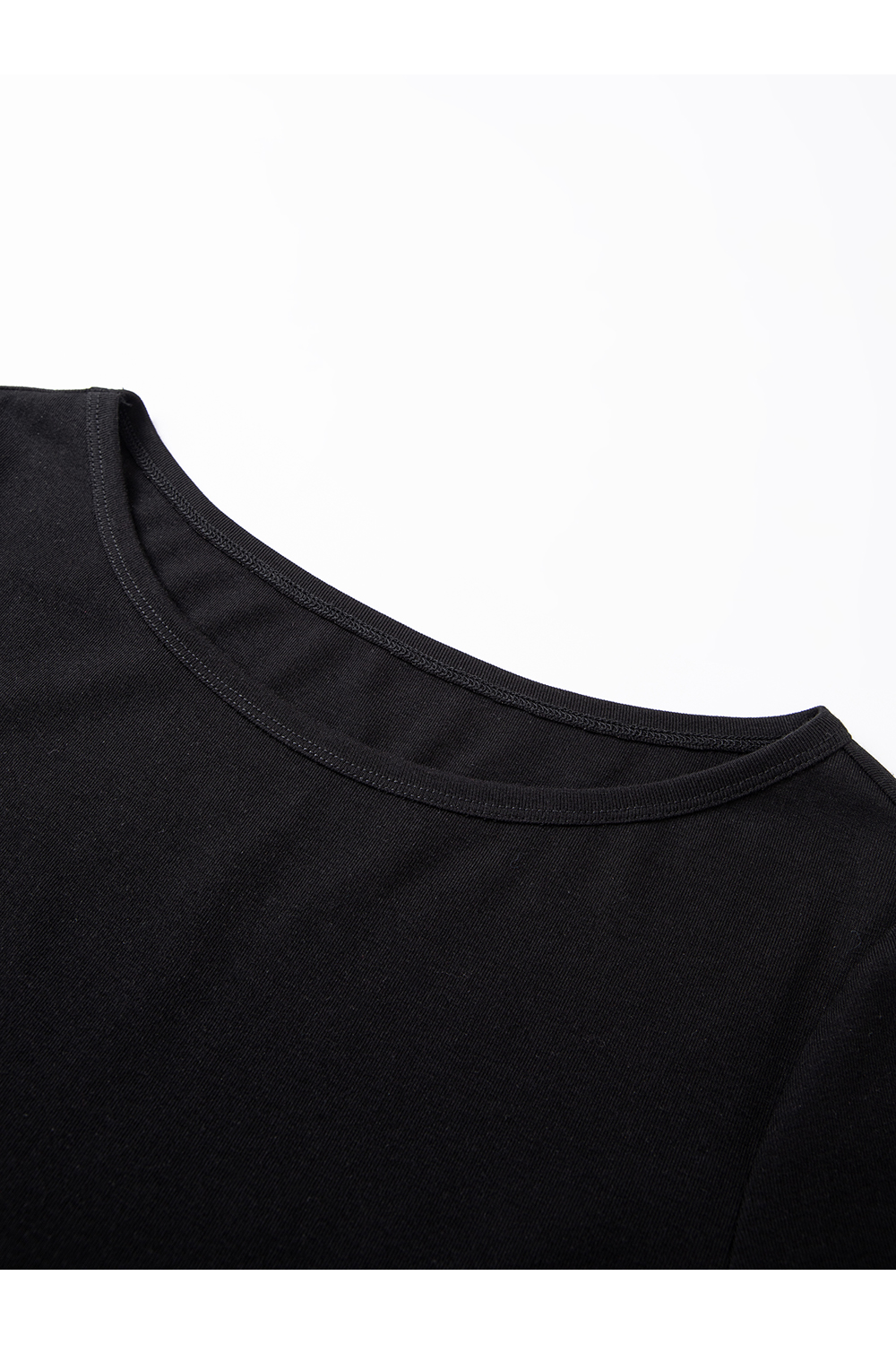 Asymmetric Hem Black Shift Dress-VIMLYSTORE