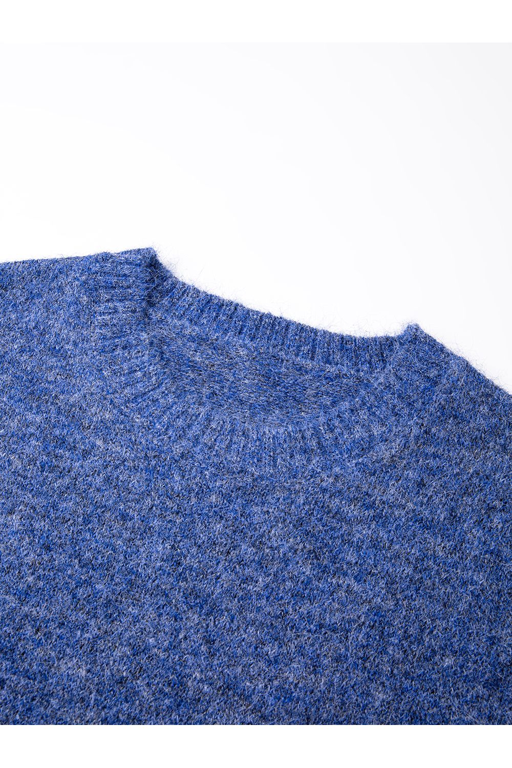 Oversized Boyfriend Knit Sweater with Crew Neck-VIMLYSTORE