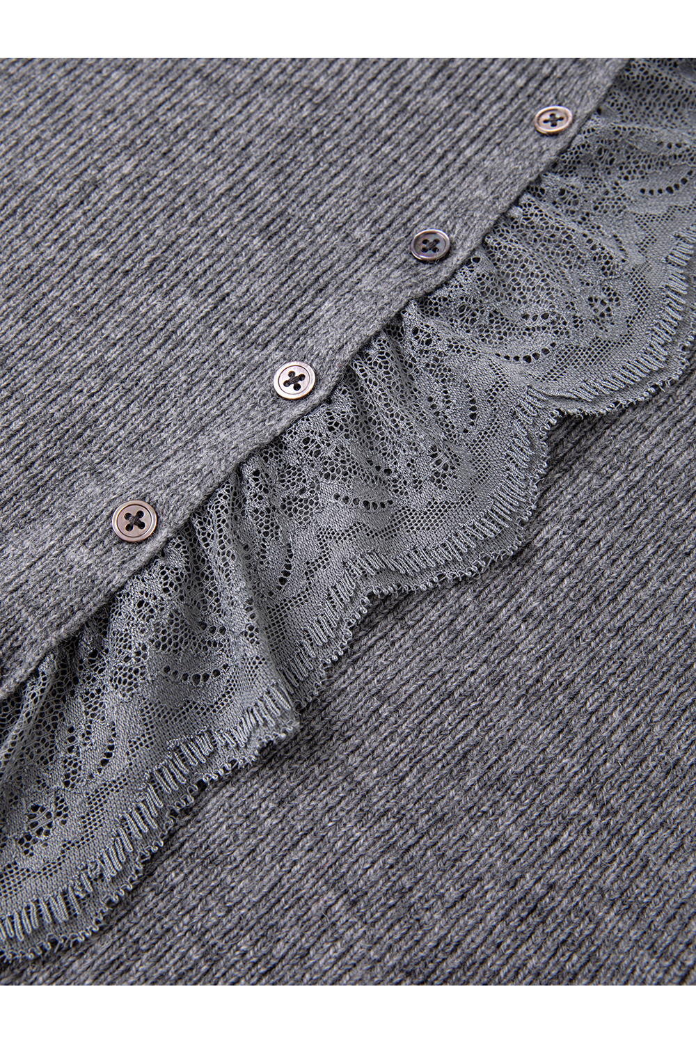 Lace-Trimmed V-Neck Layering Knit Camisole-VIMLYSTORE