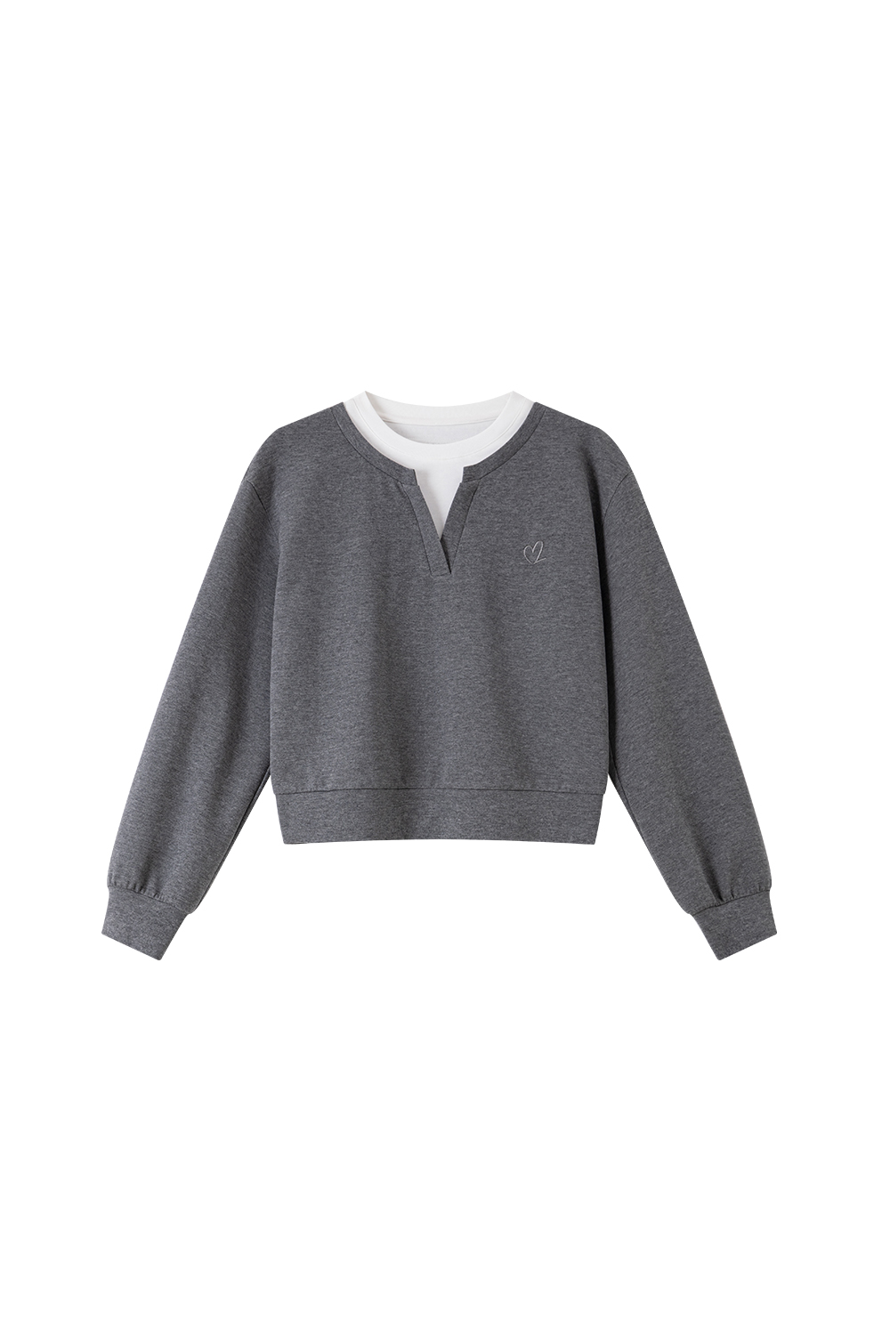 Faux Layered Top & Sporty Wide-Leg Set-VIMLYSTORE