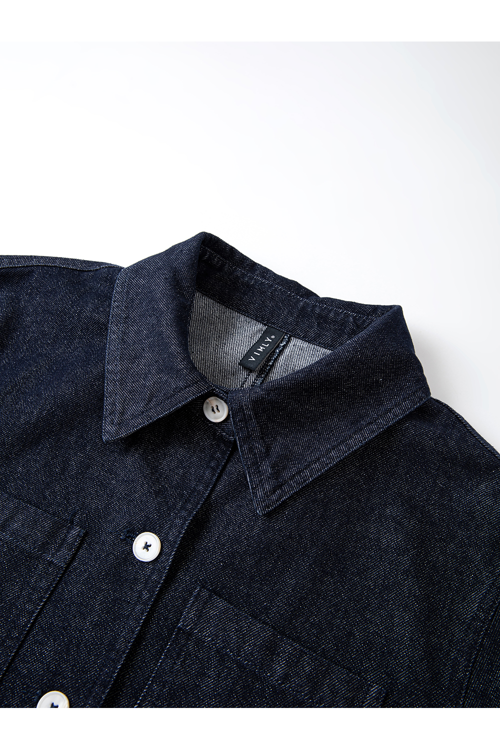 Lace Trim Lapel Jacket and Pants Denim Set-VIMLYSTORE