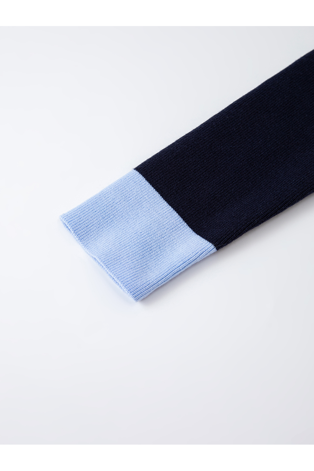 High Neck Color-Block Slimming Versatile Base Layer Knit Top-VIMLYSTORE