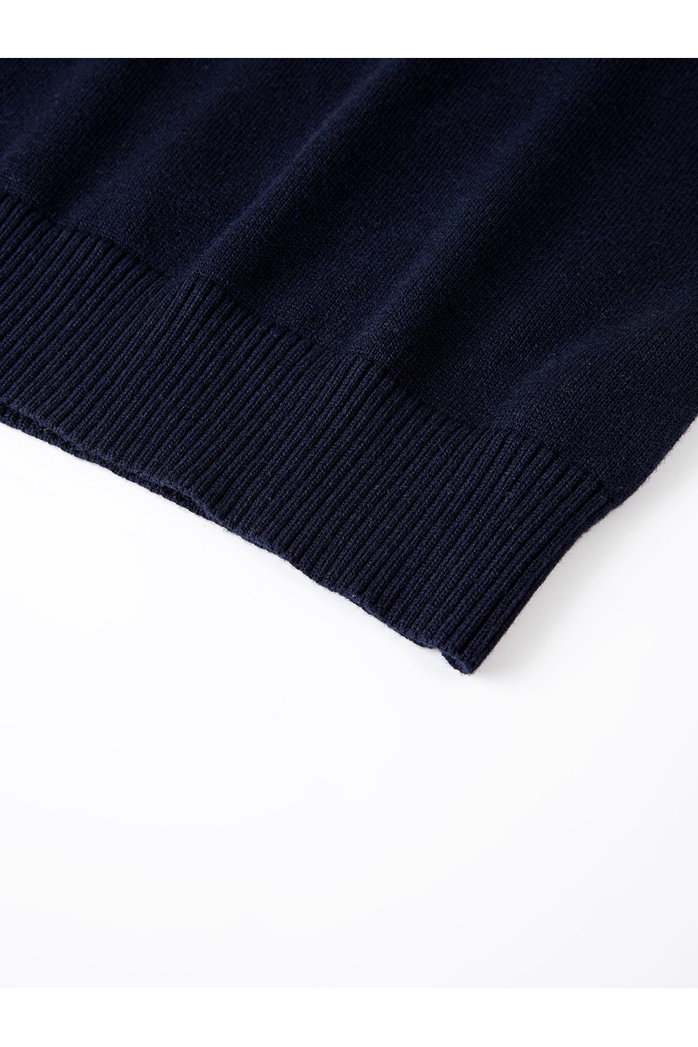 Plaid & Solid Faux Layer Wool-Blend Knit Top-VIMLYSTORE