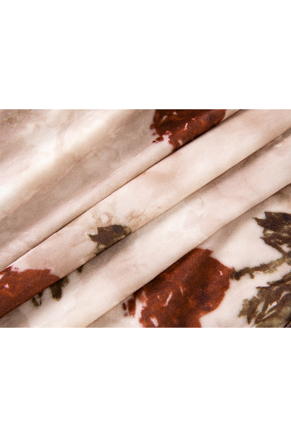 Floral Velvet Boatneck Top with Shirred Waist-VIMLYSTORE