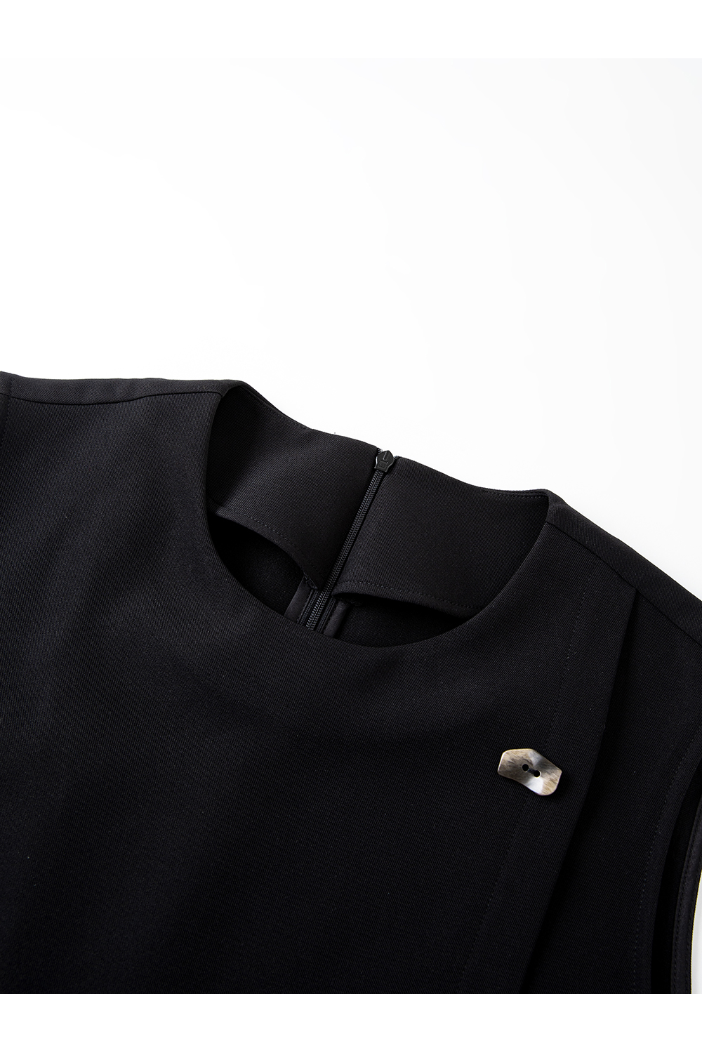 French-Inspired Sleeveless Jumper Dress-VIMLYSTORE