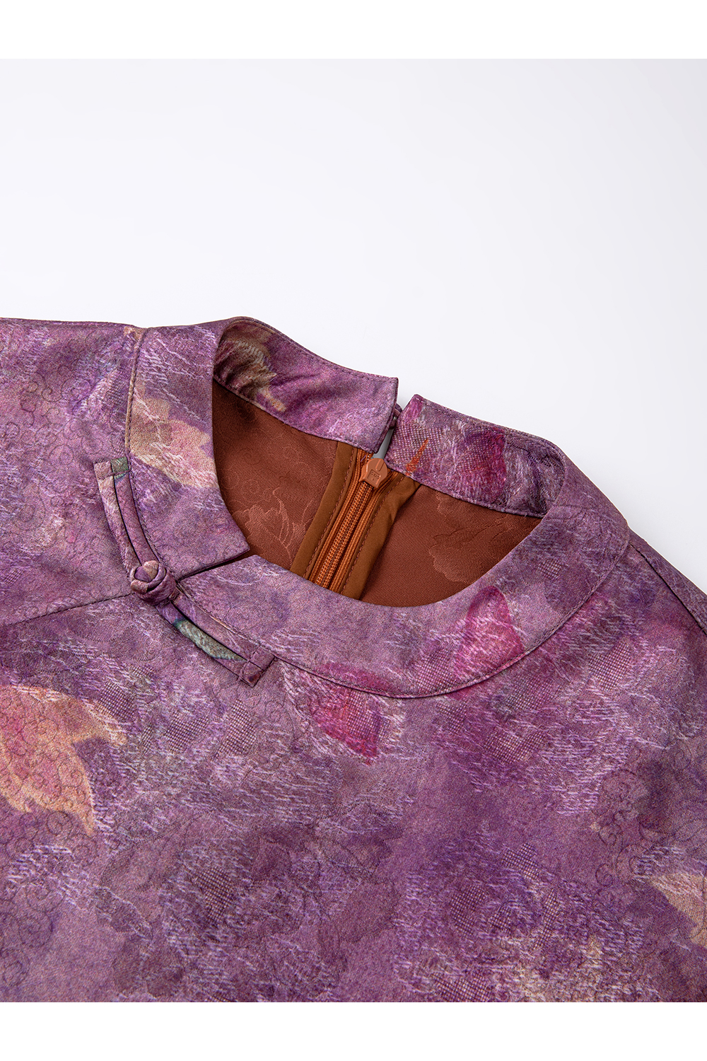 Purple new Chinese style jacket and trousers suit-VIMLYSTORE