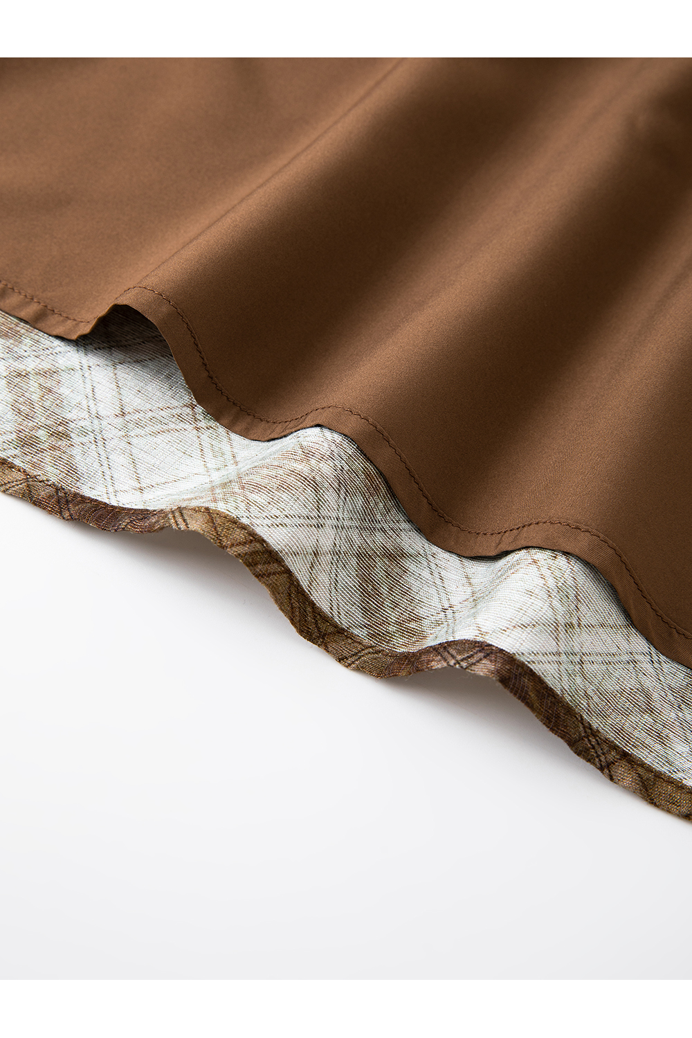 French Elegant Plaid Large Hem Midi Skirt-VIMLYSTORE