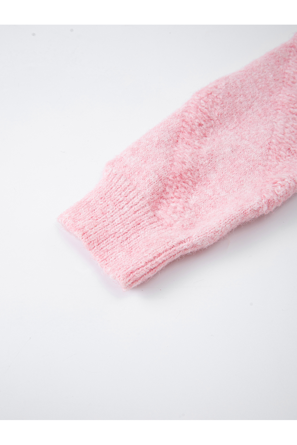 Soft Round Neck Textured Knit Sweater-VIMLYSTORE