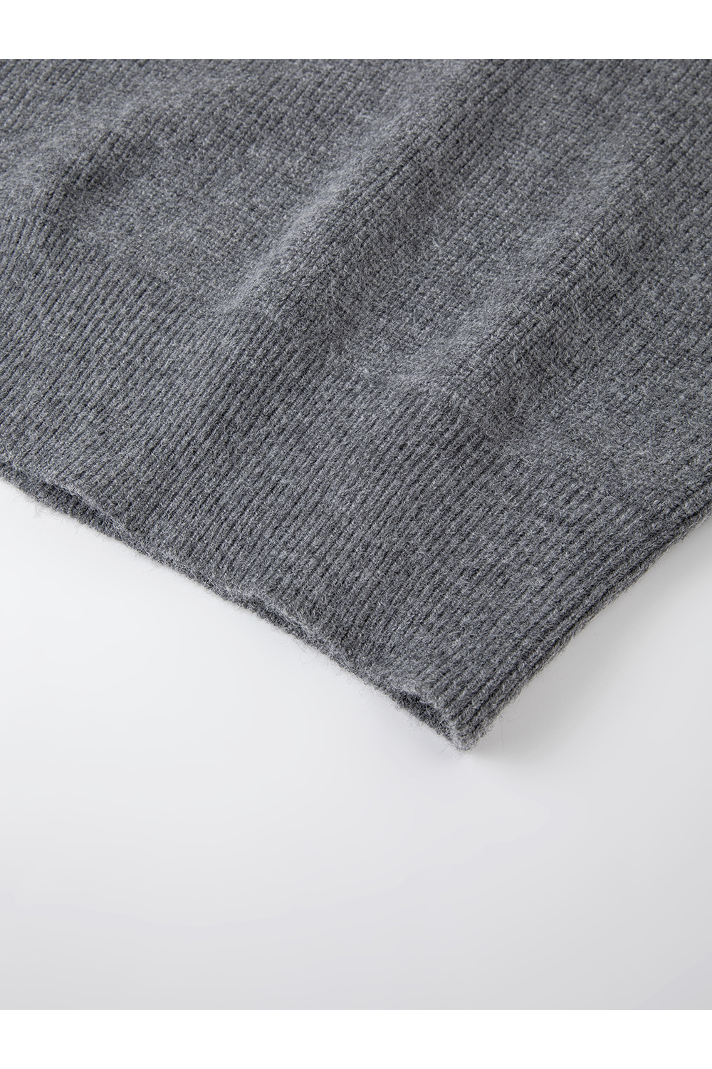 Gray Patchwork Notched Collar Knit Top-VIMLYSTORE