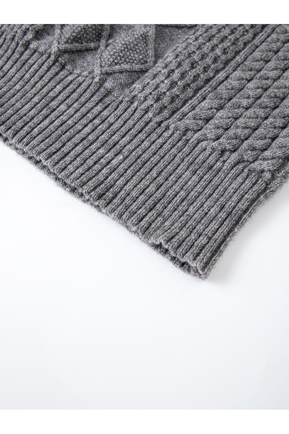 Argyle Mock-Neck Sweater