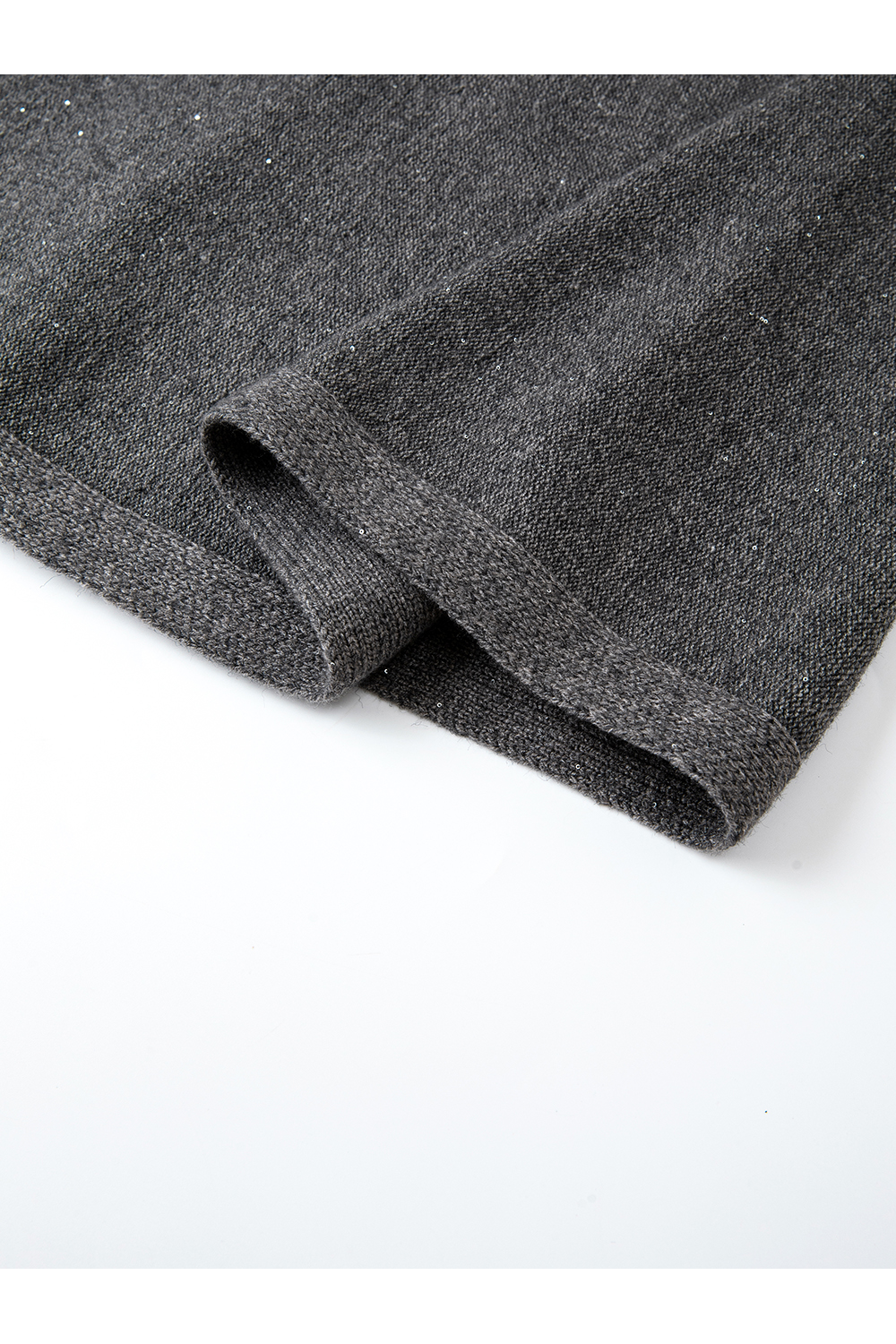 Grey Casual Knitted Suit Set