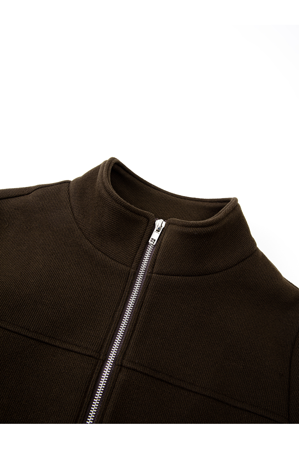 Brown Plaid Trim Suit Set