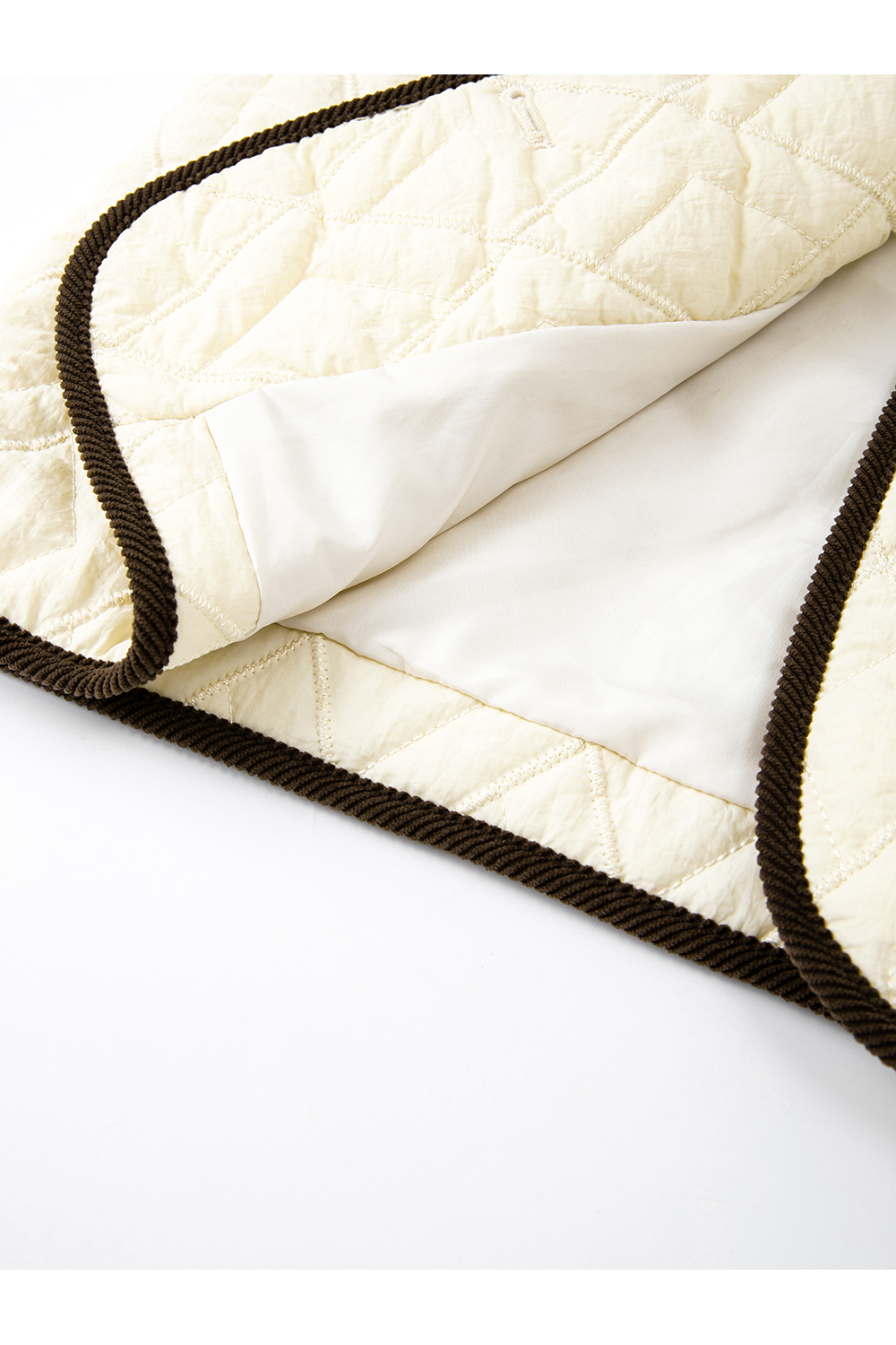 Collared Lightweight Quilted Coat