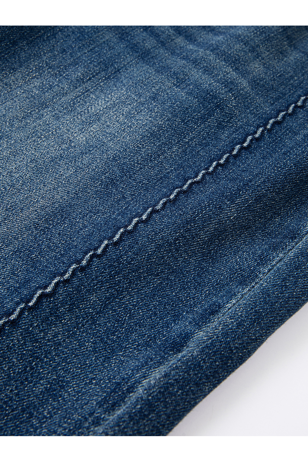 Blue retro washed micro - flared pants