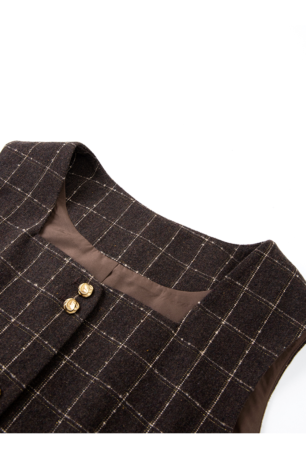 Square Neck Vest Midi Skirt Set