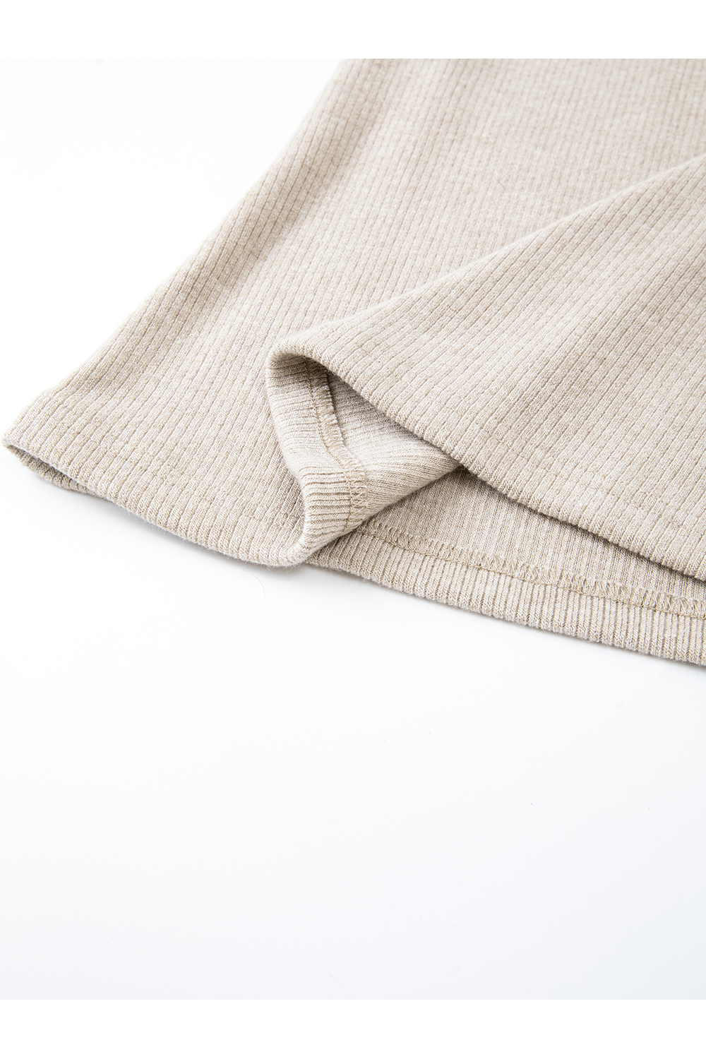 Coffee-colored slip dress set