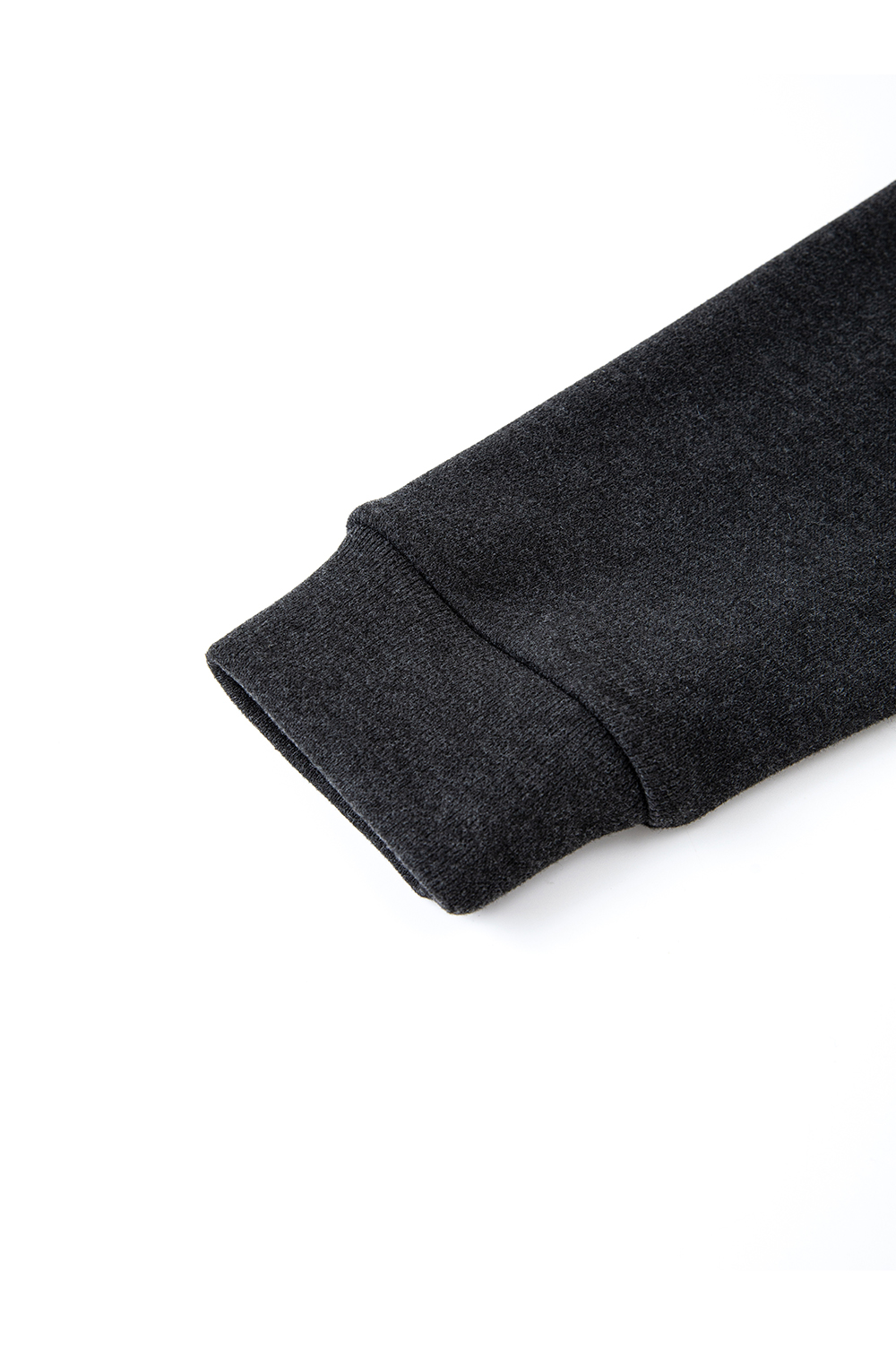 Patchwork plaid fleece-lined hoodie