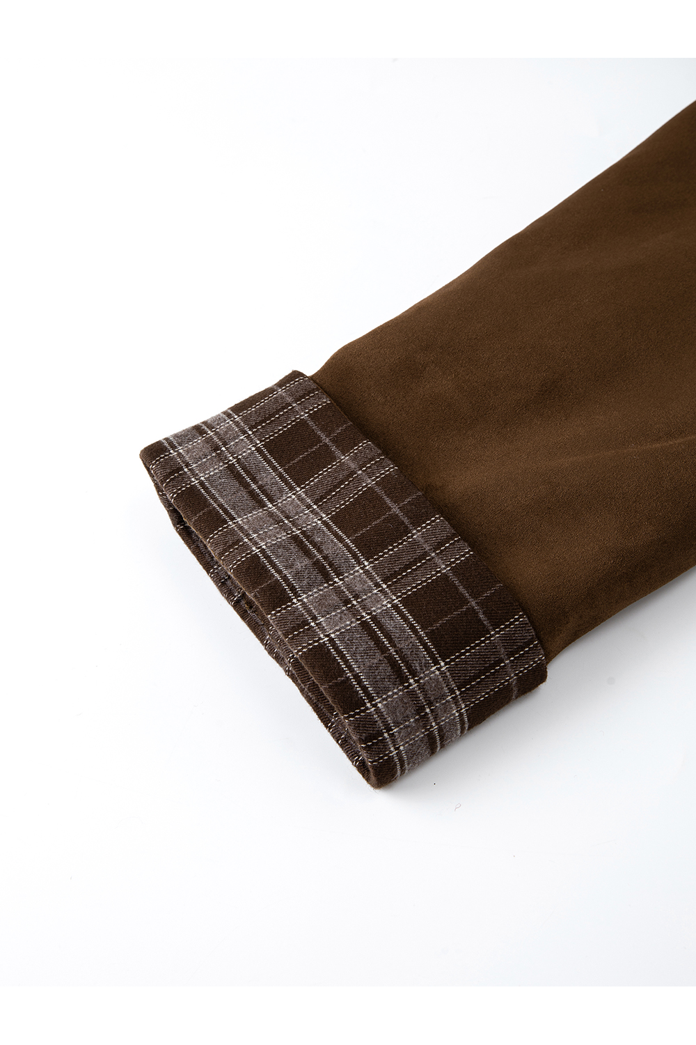 Color-block stand collar padded jacket