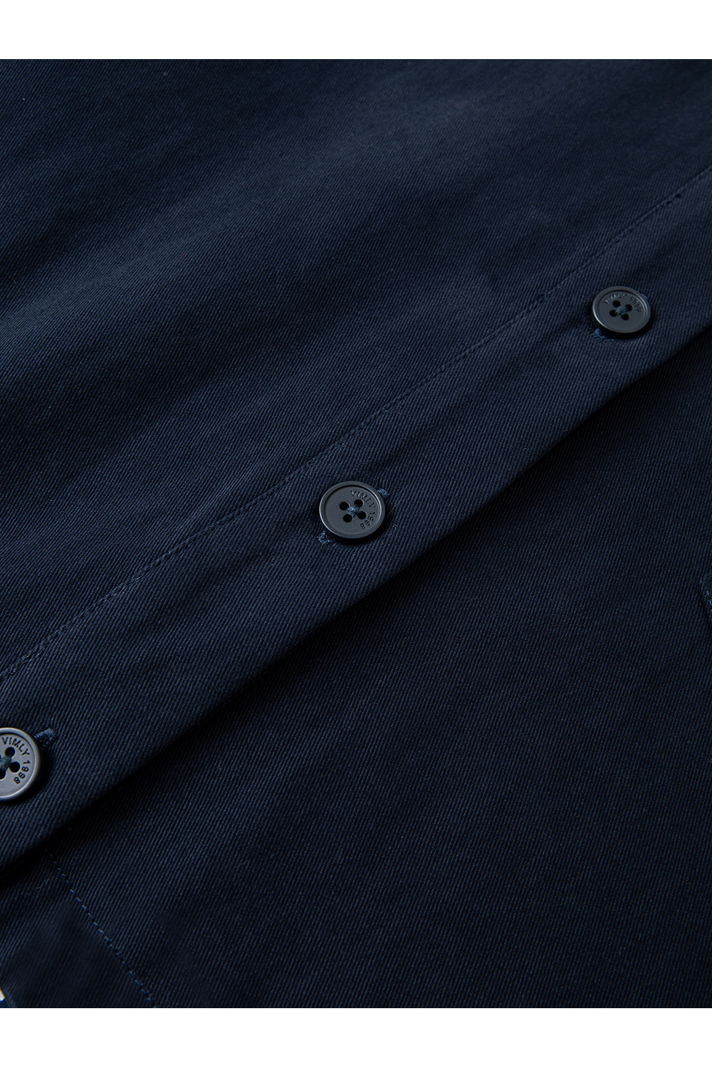 Navy & Stripe Faux Two-Layer Fashion Shirt-VIMLYSTORE