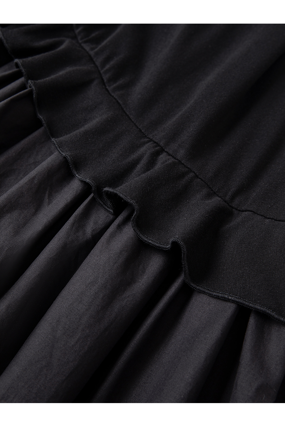 Asymmetric Hem Black Shift Dress-VIMLYSTORE