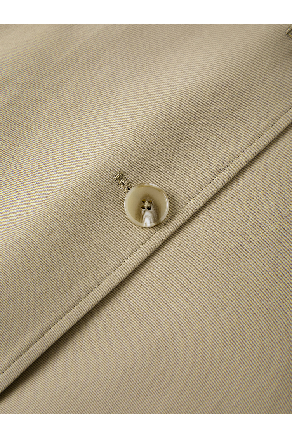 Lace-Cuff Trench Coat with Structured Silhouette-VIMLYSTORE