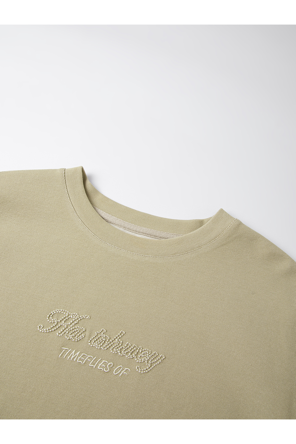 Crewneck Sweatshirt & Embroidered A-Line Skirt Set-VIMLYSTORE