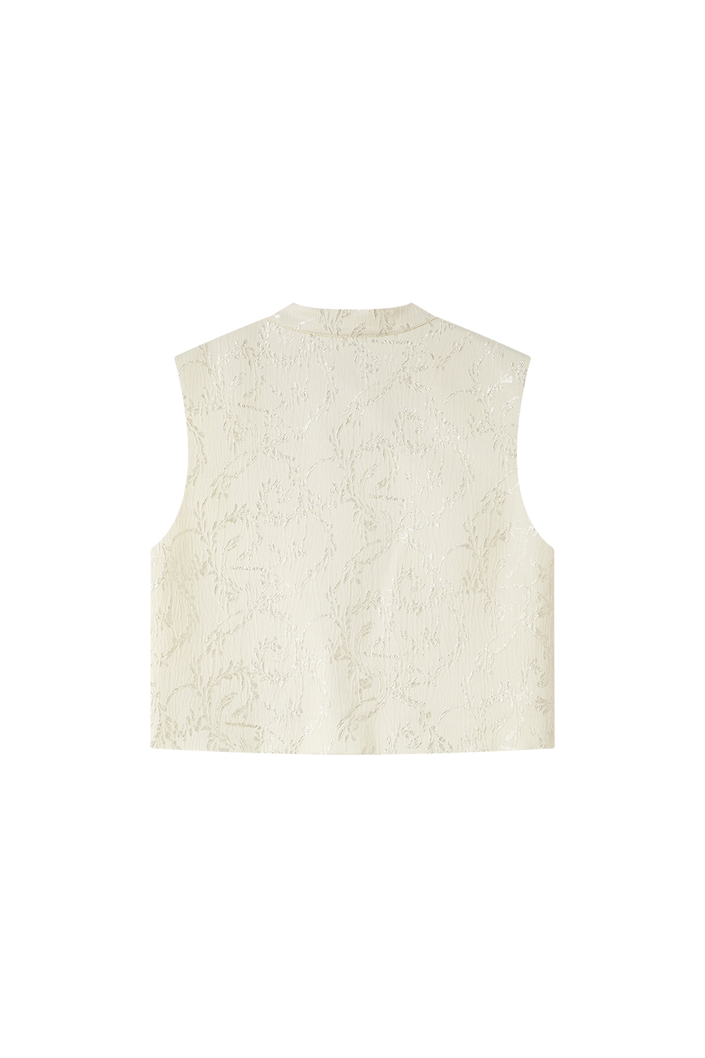 New Chinese Style Elegant Jacquard Vest and Round Neck Long Dress Two-Piece Set-VIMLYSTORE