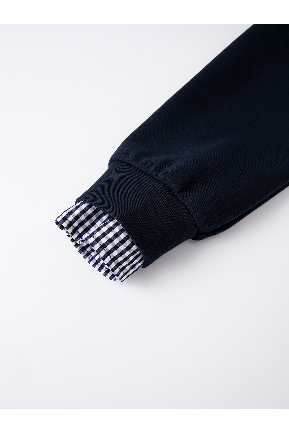 Design-Forward Slimming Preppy Style Lapel Fake Two-Piece Sweatshirt-VIMLYSTORE