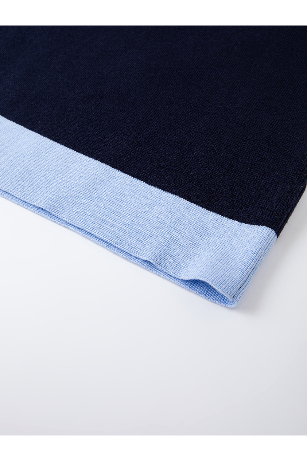 High Neck Color-Block Slimming Versatile Base Layer Knit Top-VIMLYSTORE