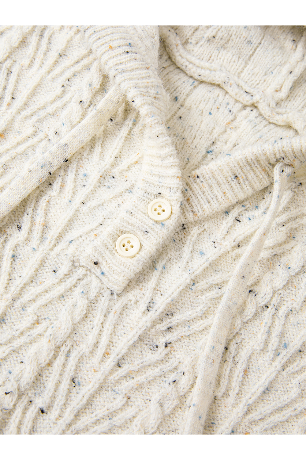 Soft Cable Hooded Long Sleeve Knit Sweater-VIMLYSTORE