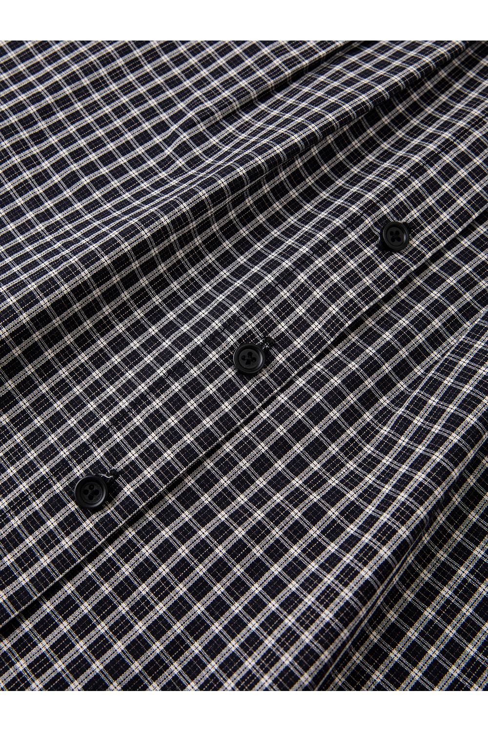 Black-Apricot Checkered Lace Trim Round Neck Puff Long Sleeve Blouse-VIMLYSTORE