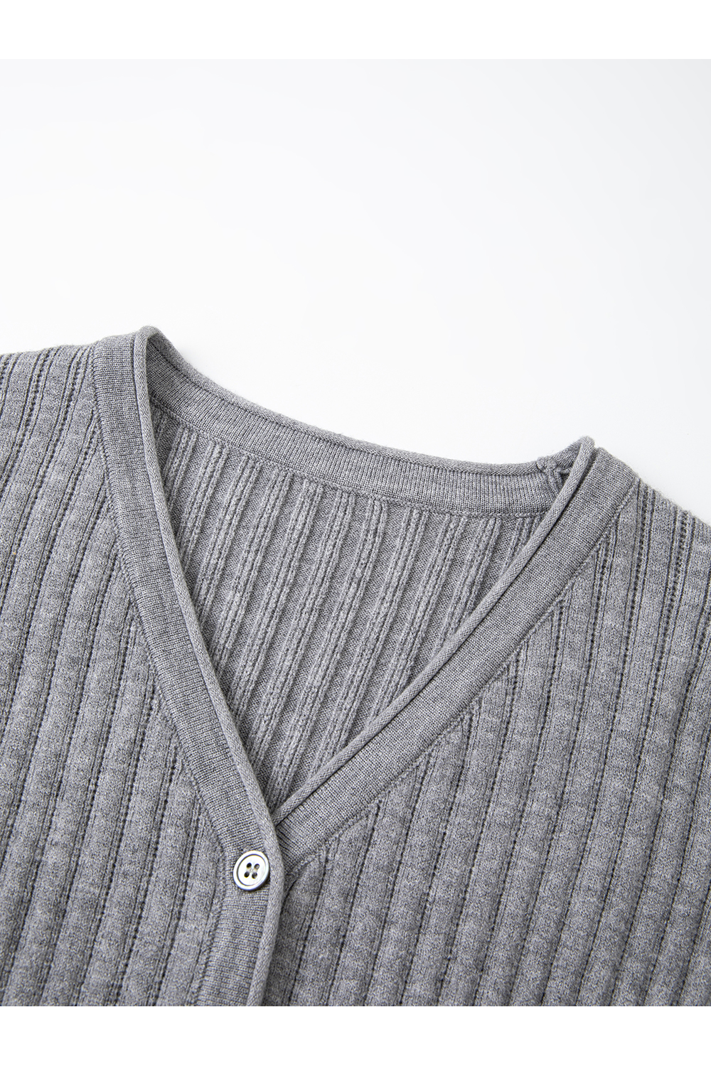 Fitted V-Neck Top & Pencil Skirt Knit Set-VIMLYSTORE