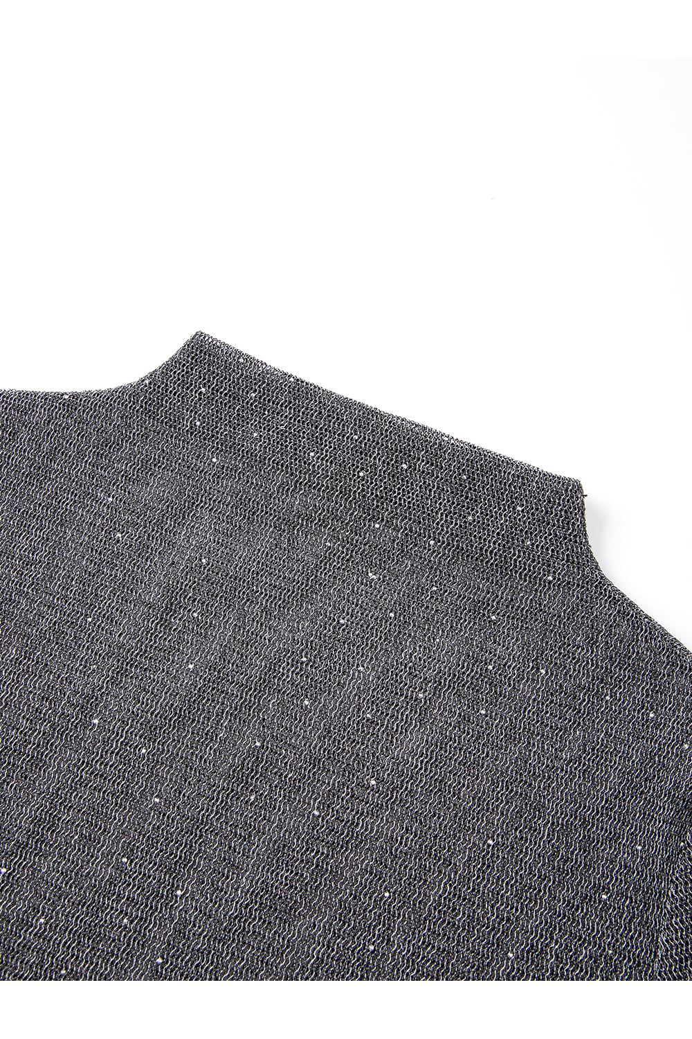 Grey rhinestone suspenders and tops and A-word overskirt.-VIMLYSTORE