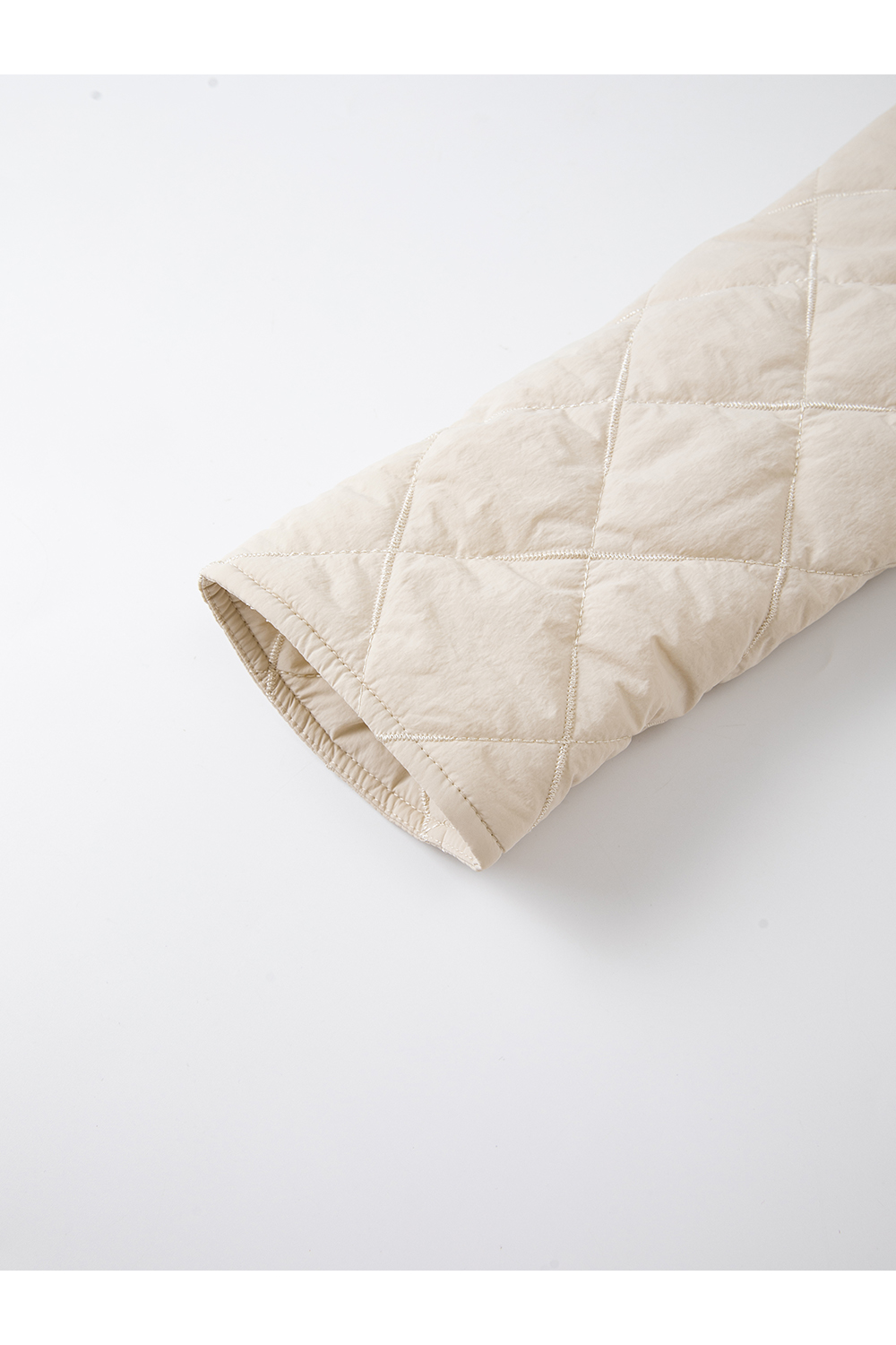 Loose Frog Closure Diamond Quilted Warm Cotton Jacket-VIMLYSTORE