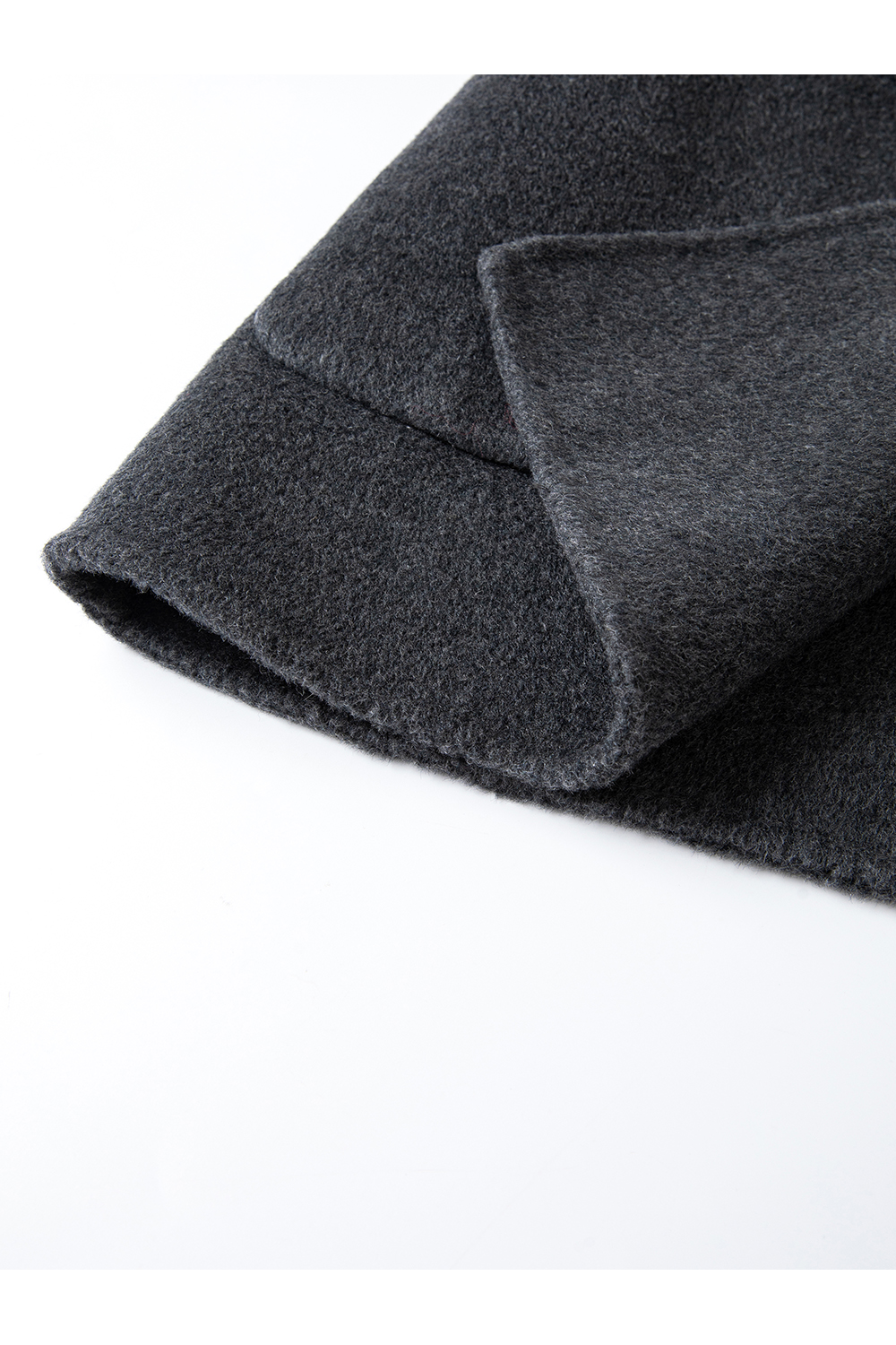 Sailor Collar Double-Faced Wool Loose Tie Wool Coat-VIMLYSTORE