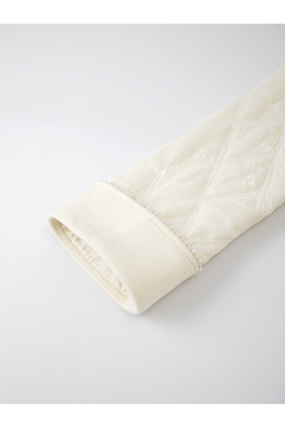 Neo-Chinese Lace-Embroidered Cotton Coat-VIMLYSTORE