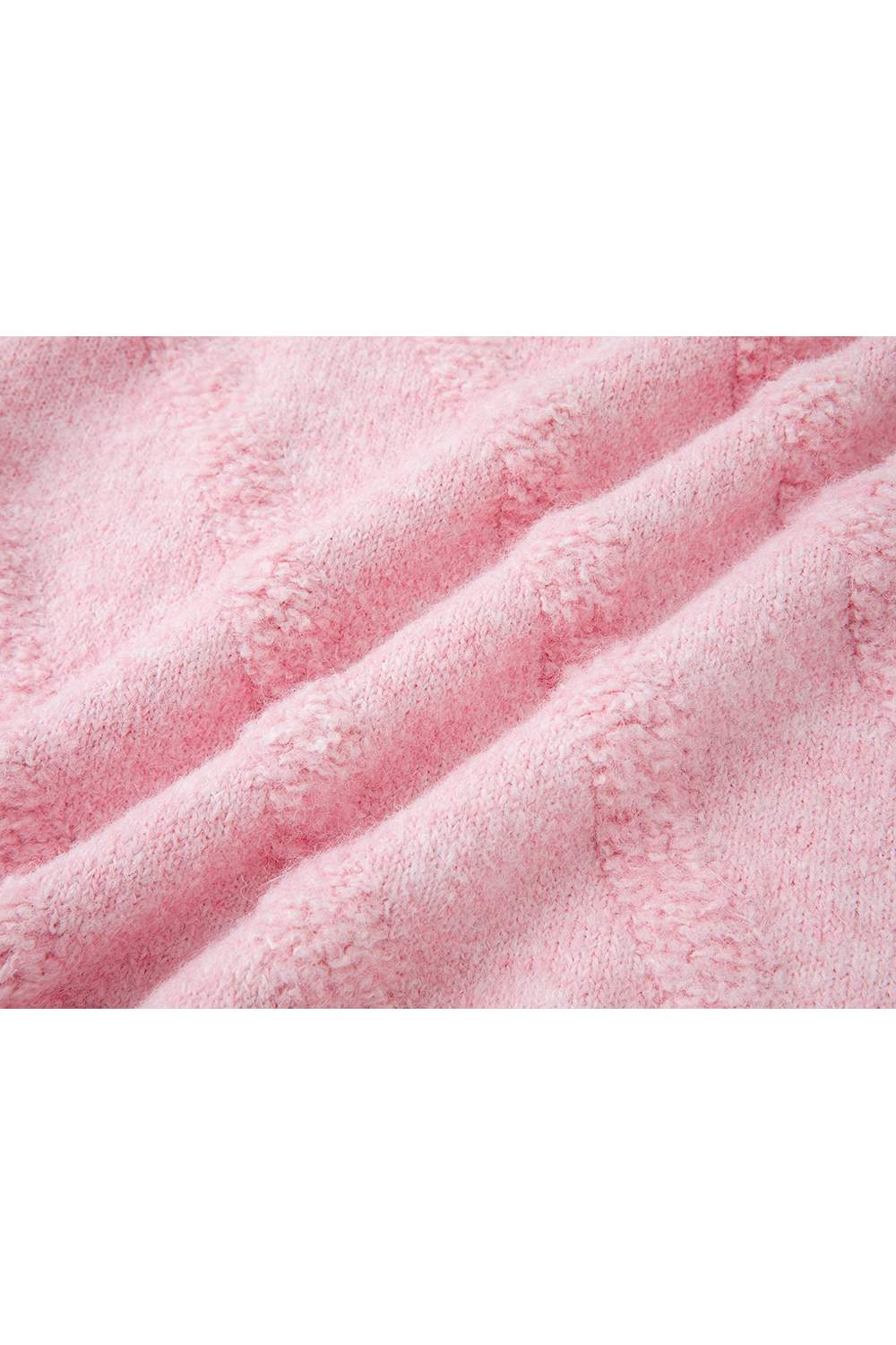 Soft Round Neck Textured Knit Sweater-VIMLYSTORE