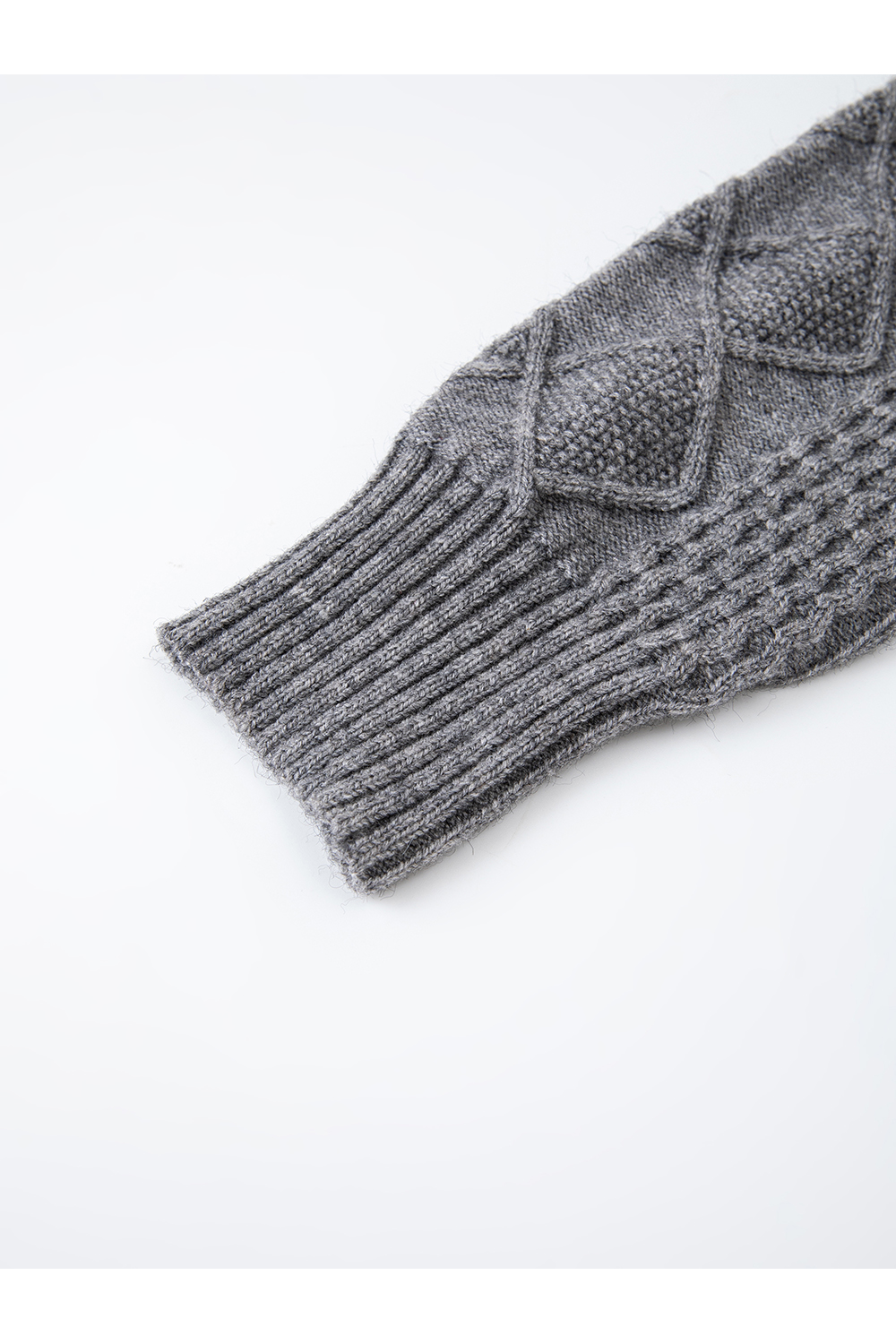 Argyle Mock-Neck Sweater