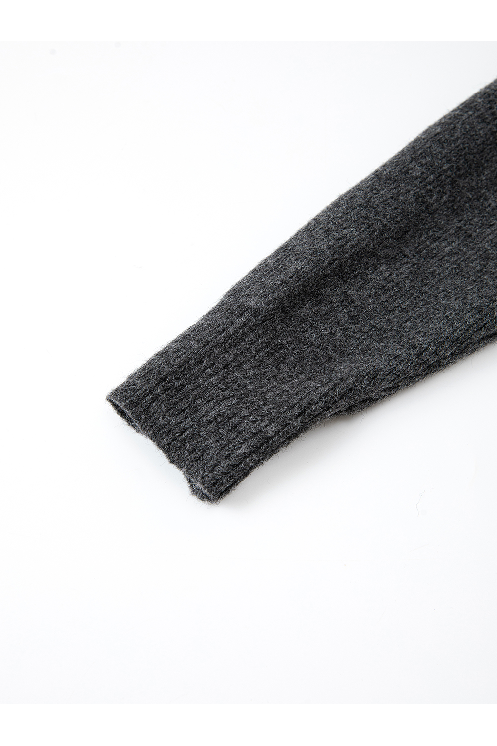 Mock-Neck Paneled Knit Dress