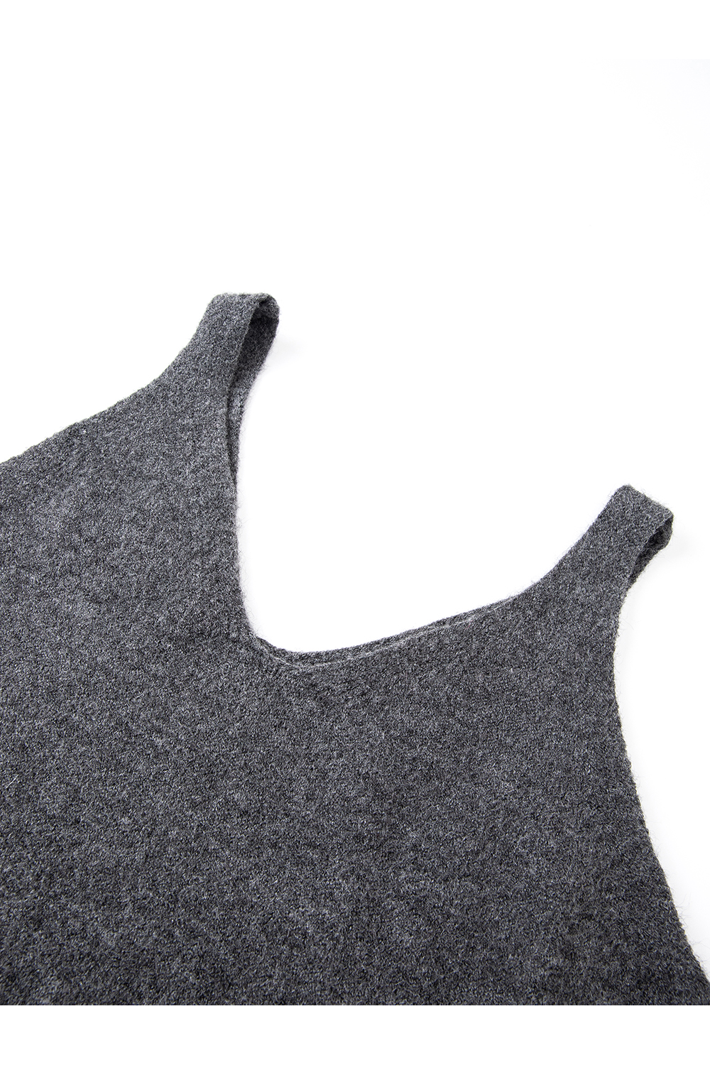 Gray Undershirt & Camisole Dress Set