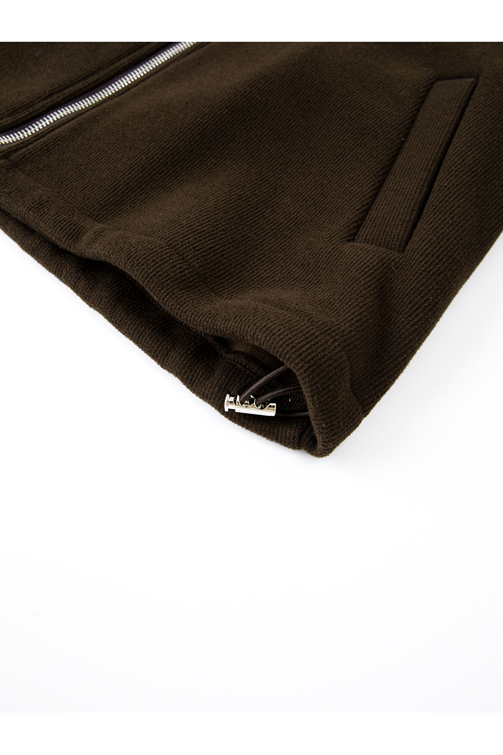 Brown Plaid Trim Suit Set