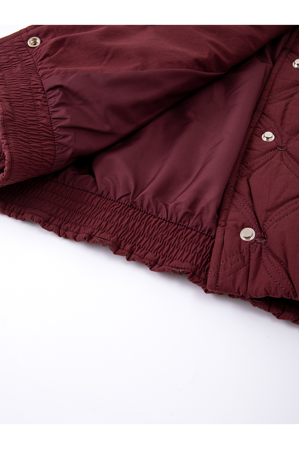 Crewneck Diamond-Quilted Cotton Jacket