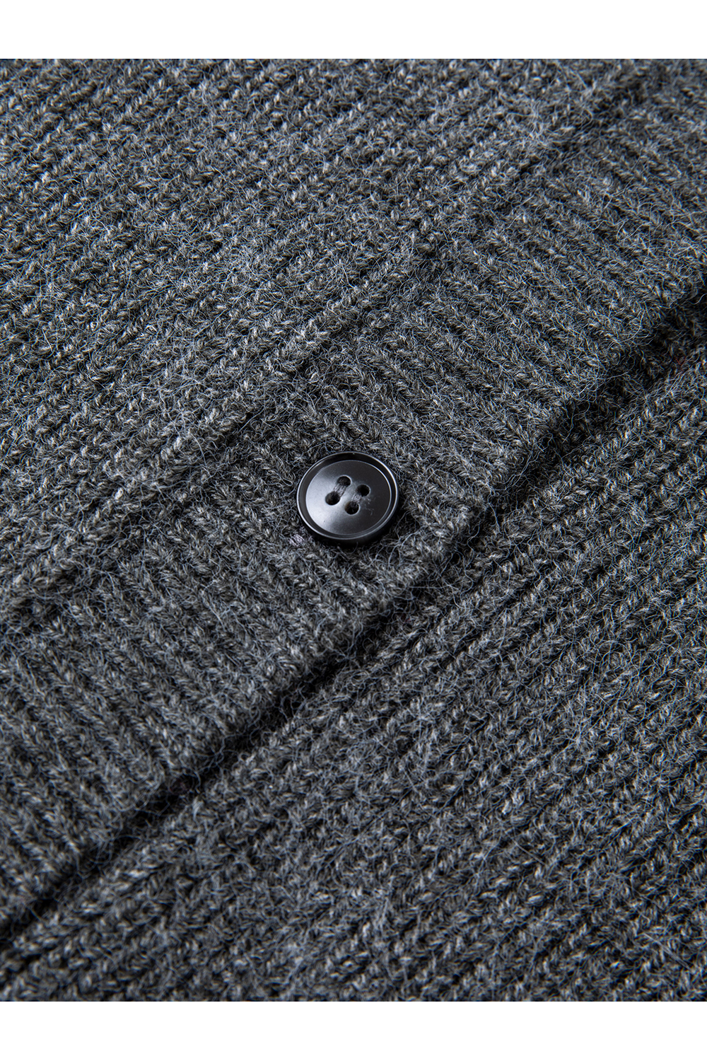 Flecked Gray Knit Cardigan Set