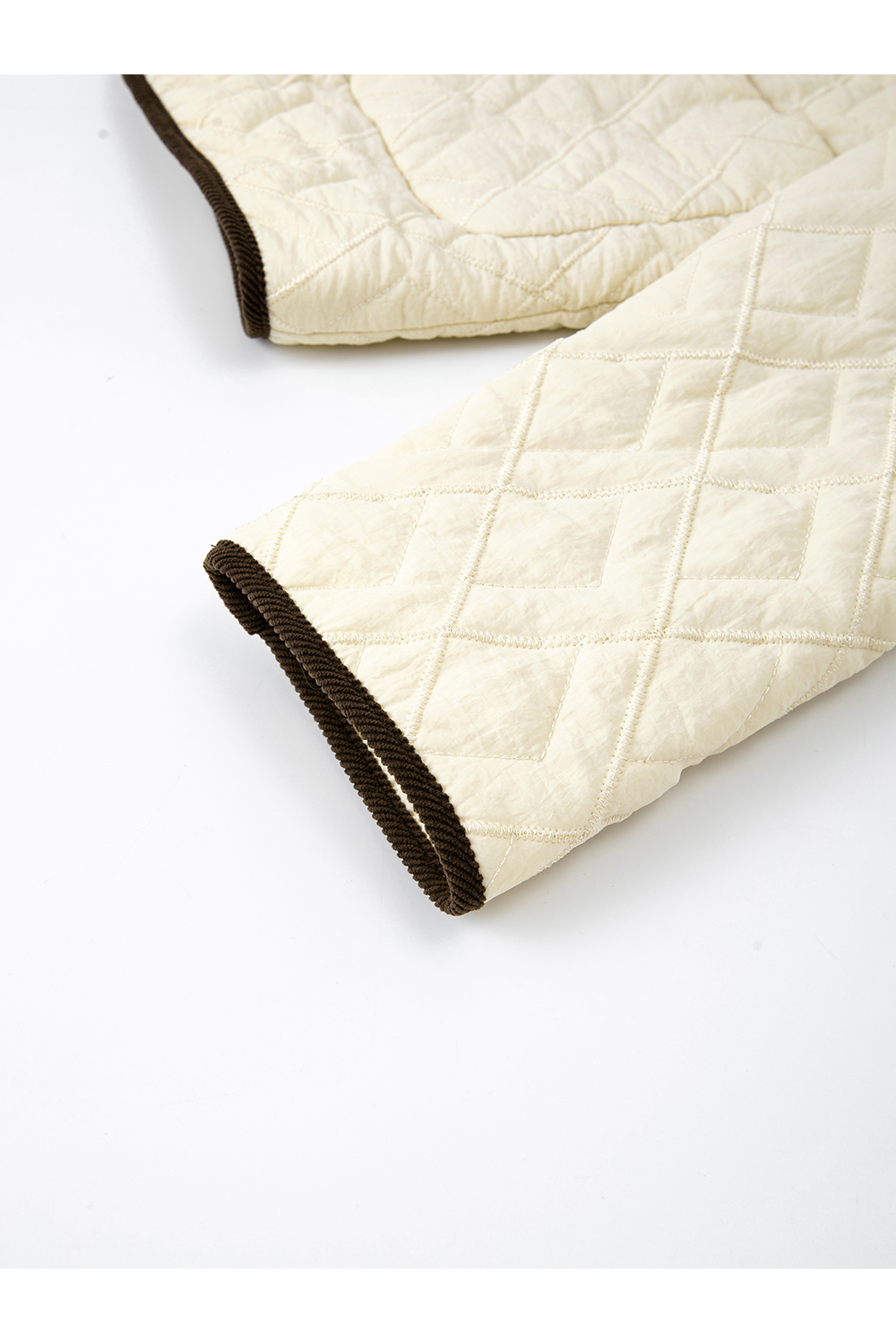 Collared Lightweight Quilted Coat