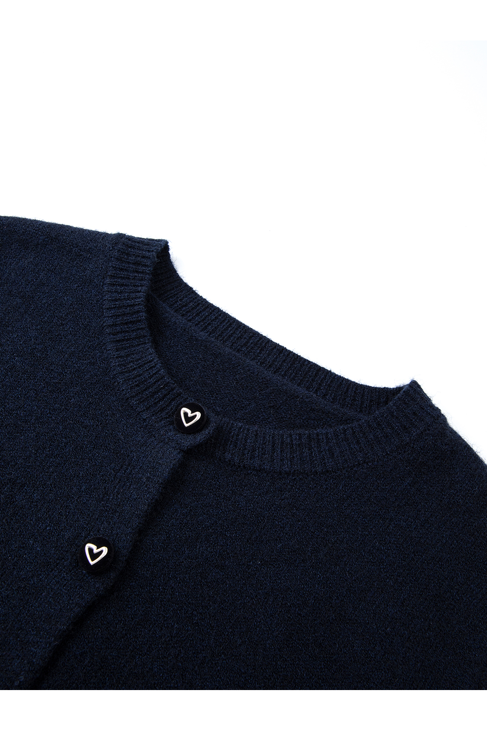 Navy blue cardigan floral dress set