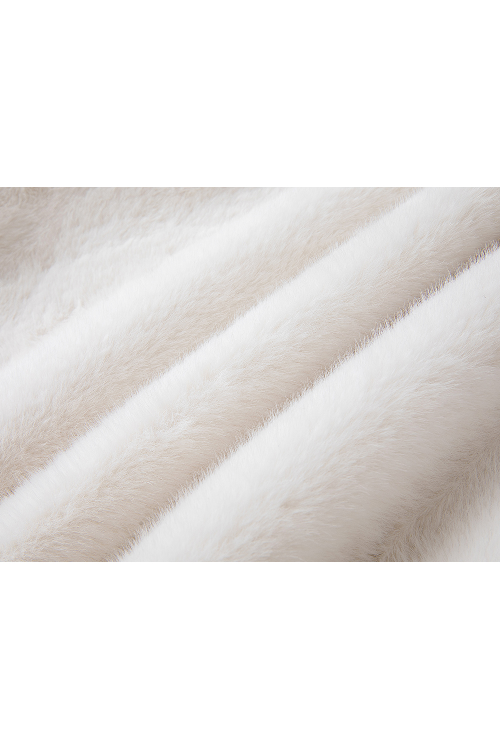 White lamb wool coat