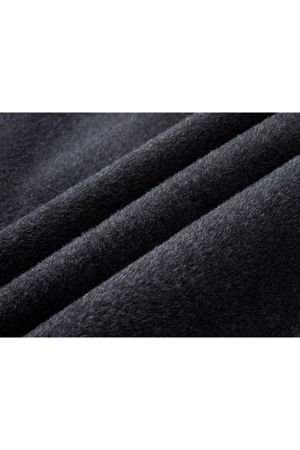 Stand-up Collar Double-faced Wool Coat