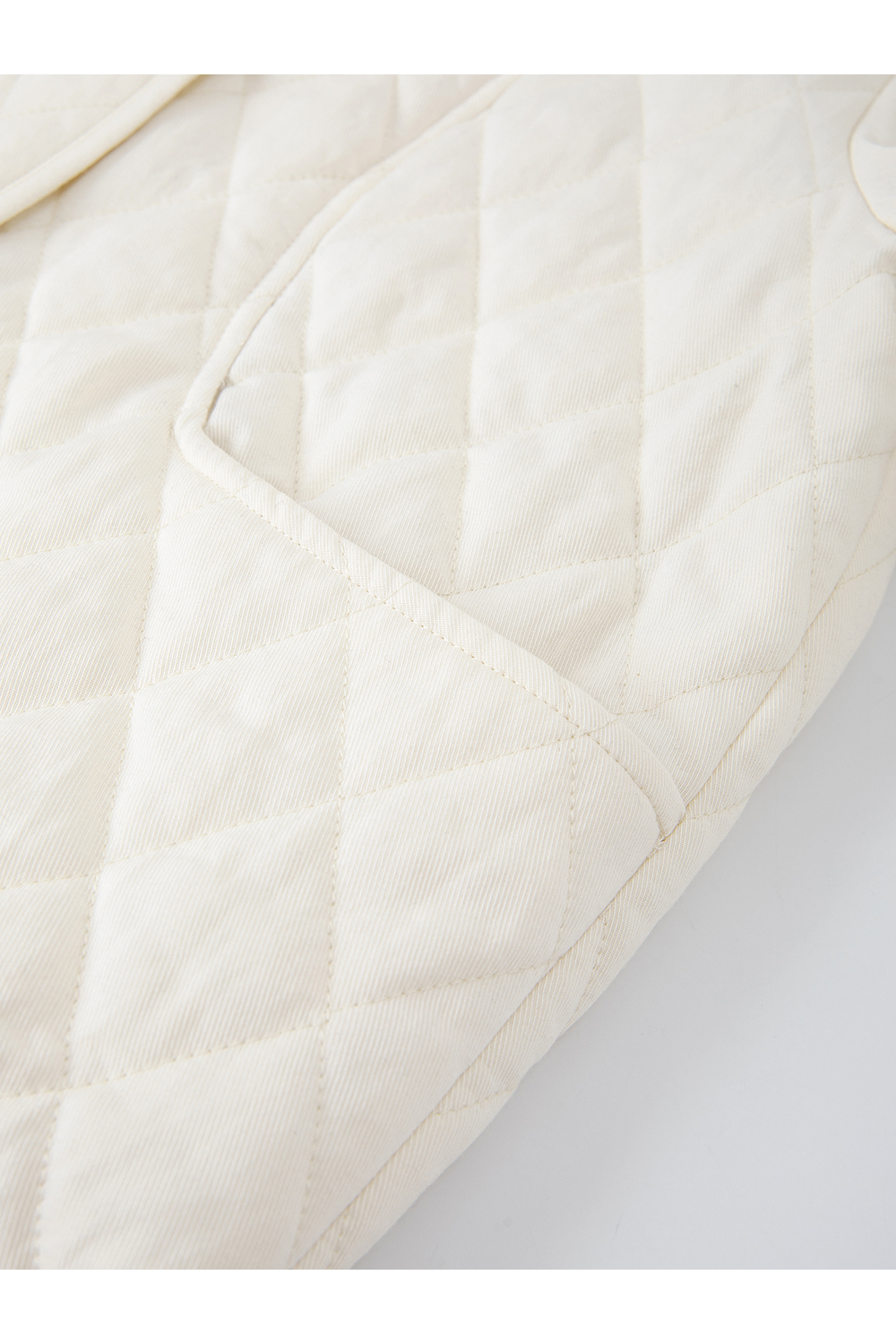 Quilted color-block short cotton-padded jacket