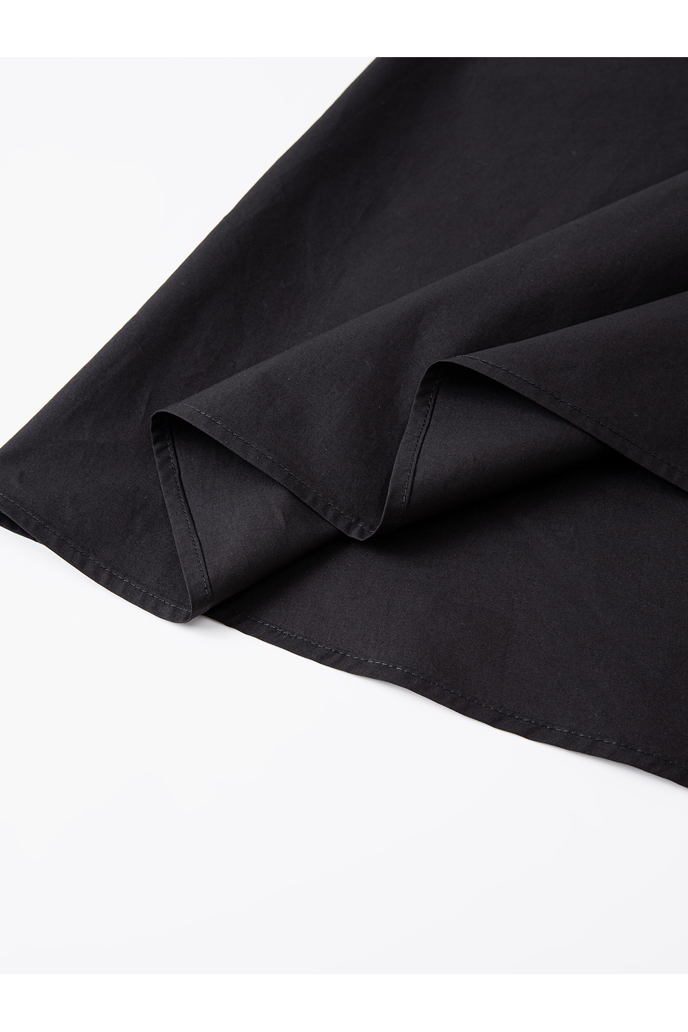 Asymmetric Hem Black Shift Dress-VIMLYSTORE