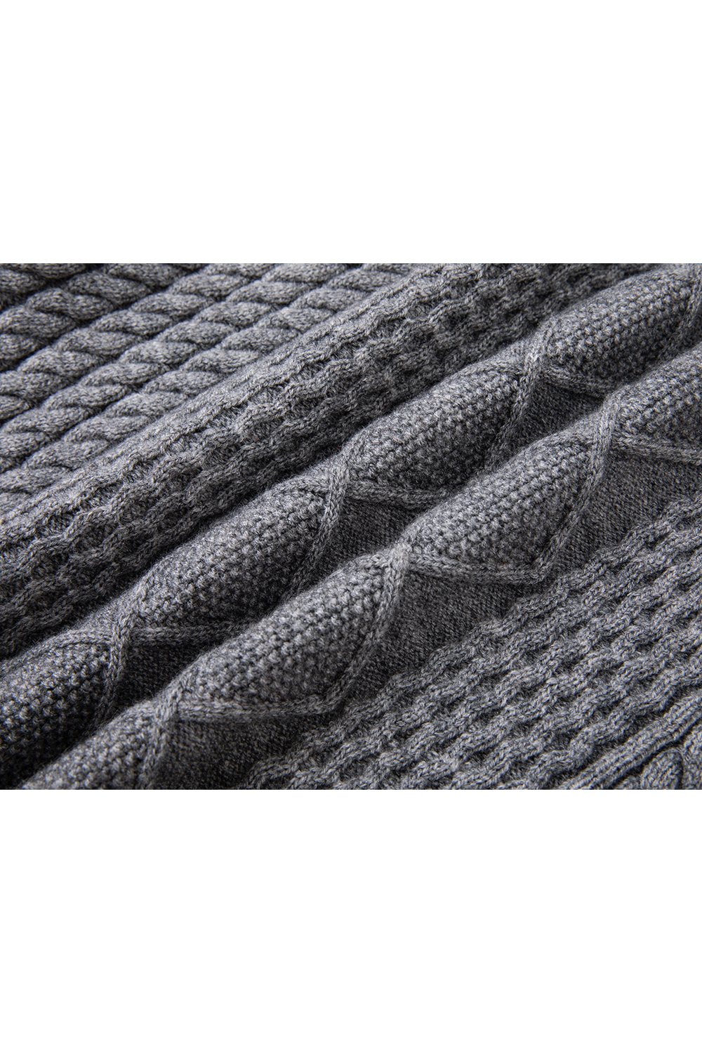 Argyle Mock-Neck Sweater